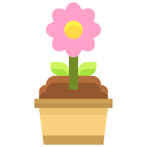 Flower pot Justicon Flat icon
