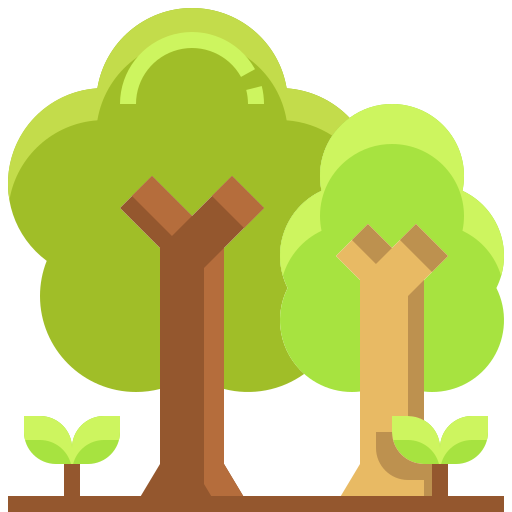 Trees Justicon Flat icon