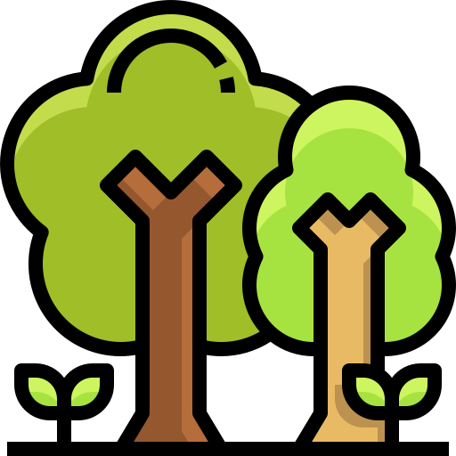 bomen Justicon Lineal Color icoon