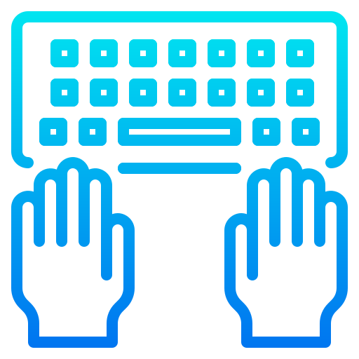 Keyboard srip Gradient icon