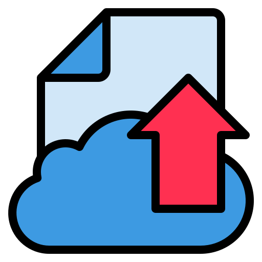 Cloud srip Lineal Color icon