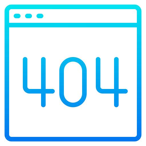 404 error srip Gradient icon