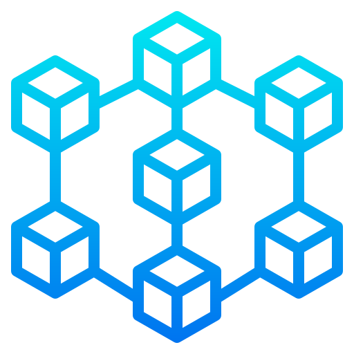 blockchain srip Gradient ikona