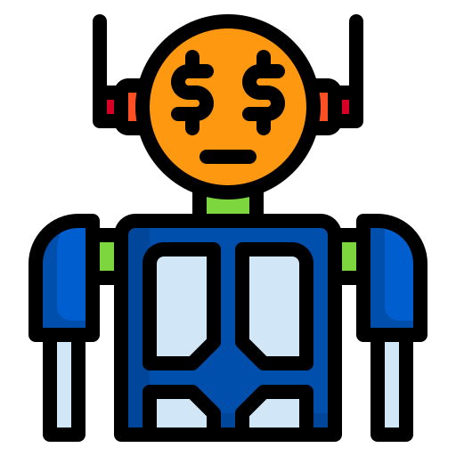 Robot srip Lineal Color icon