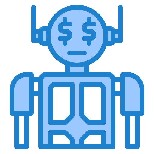 roboter srip Blue icon