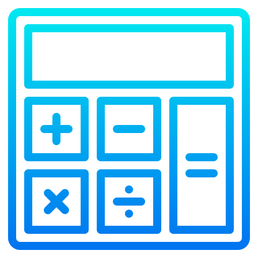 calcolatrice srip Gradient icona