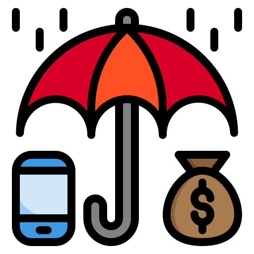 Insurance srip Lineal Color icon