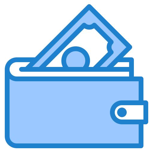 Wallet srip Blue icon