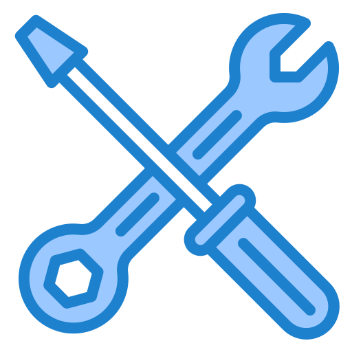 Tools srip Blue icon