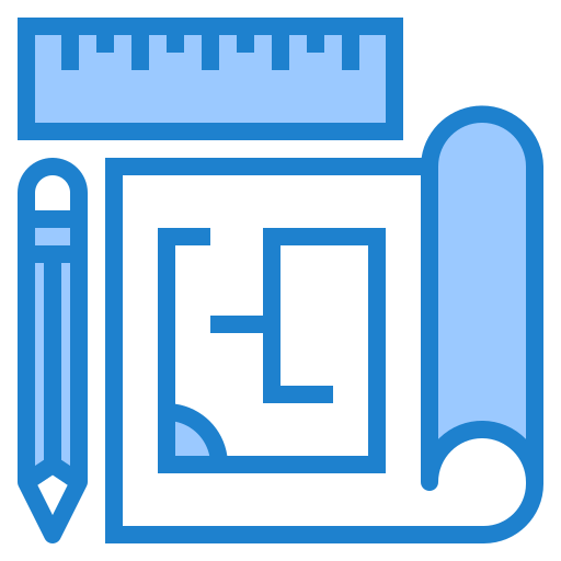 Blueprint srip Blue icon