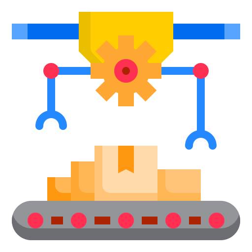 ロボットアーム srip Flat icon