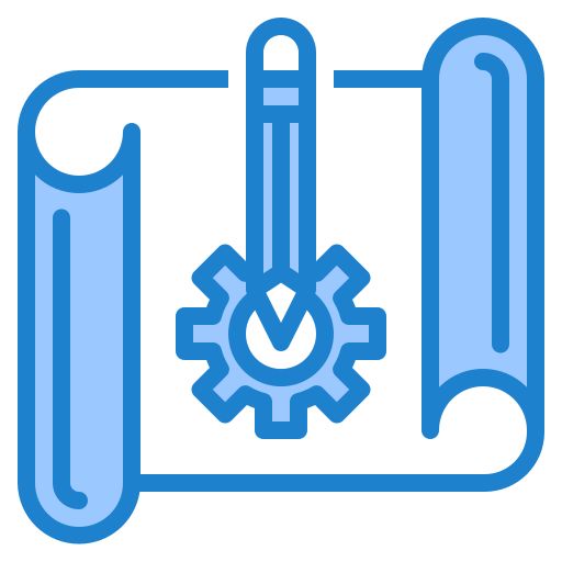 Design srip Blue icon