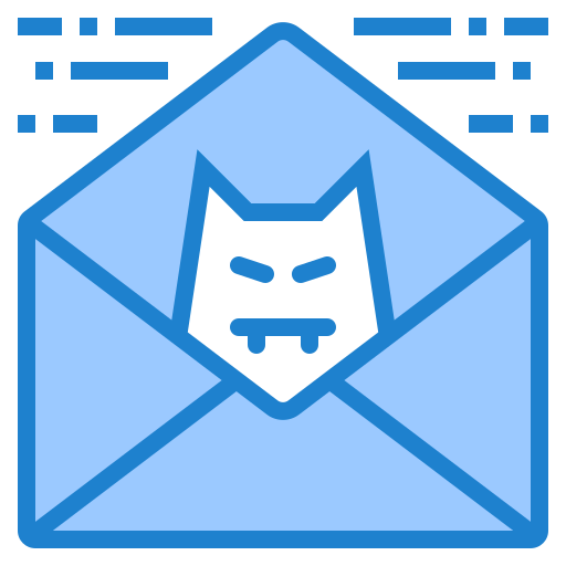 e-mail srip Blue icona