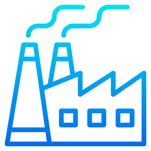 Factory srip Gradient icon