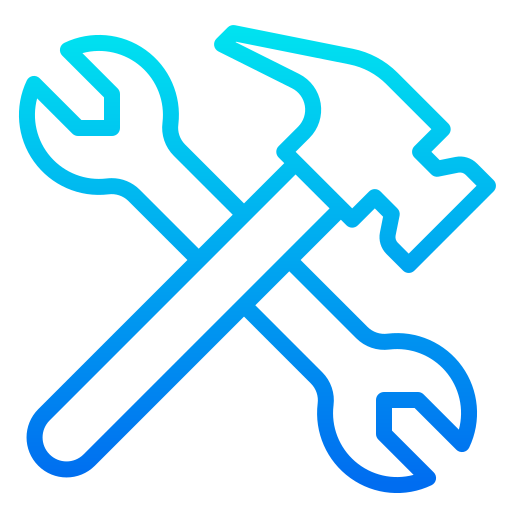 Wrench srip Gradient icon