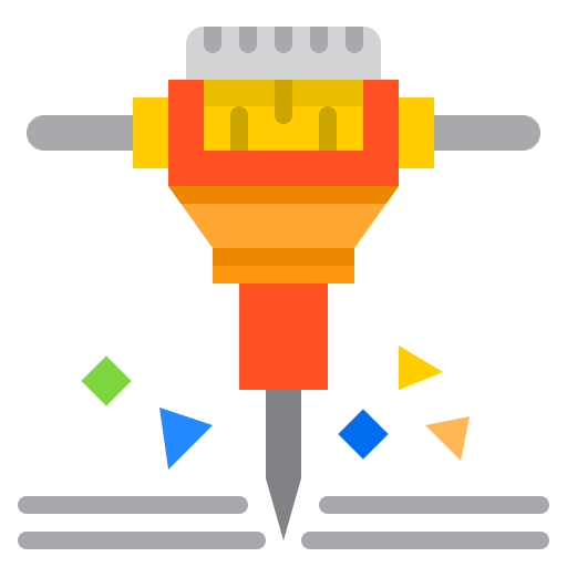 presslufthammer srip Flat icon