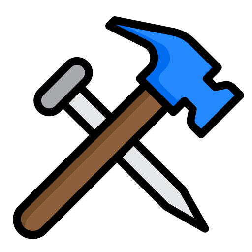 hammer srip Lineal Color icon