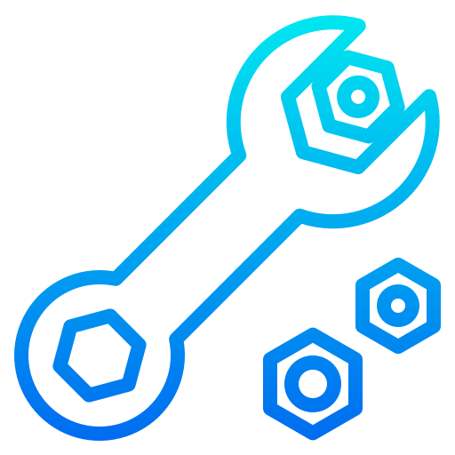 Wrench srip Gradient icon