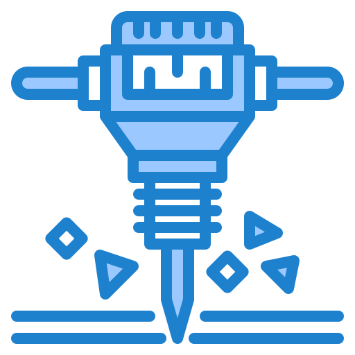 Jackhammer srip Blue icon