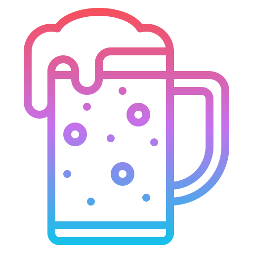 Beer Iconixar Gradient icon