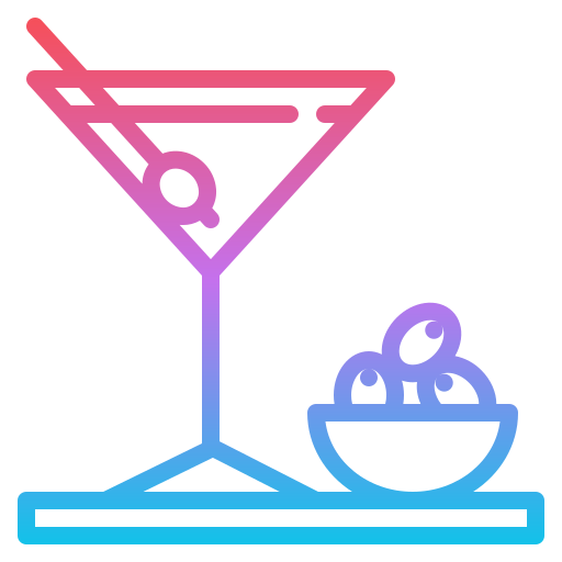 cocktail Iconixar Gradient icon