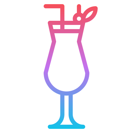 Cocktail Iconixar Gradient icon