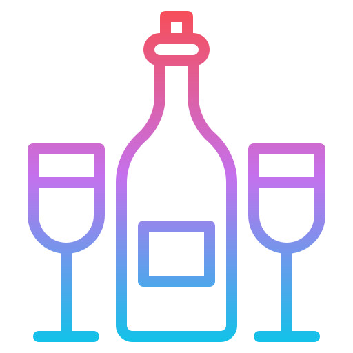 Wine Iconixar Gradient icon