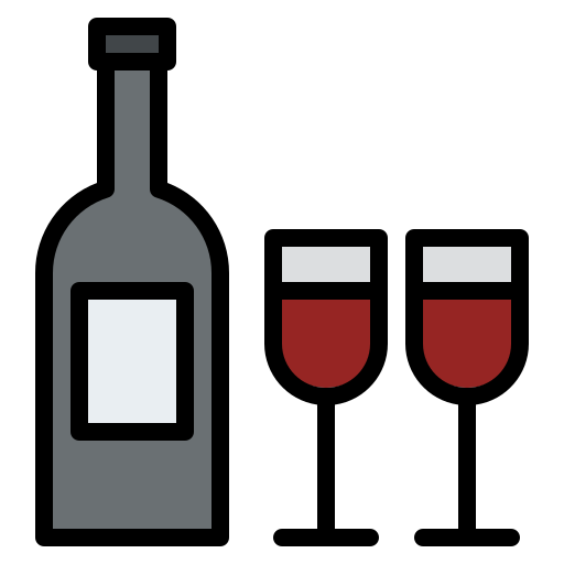 vino Iconixar Lineal Color icona