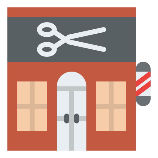 barbería Iconixar Flat icono