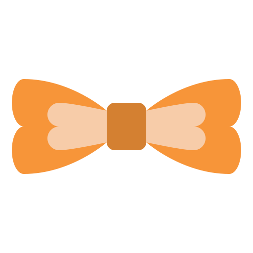 corbata de moño Iconixar Flat icono