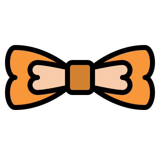 Bow tie Iconixar Lineal Color icon