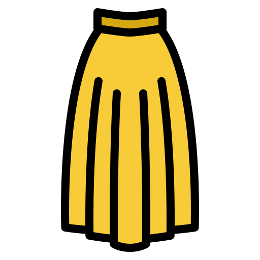 falda larga Iconixar Lineal Color icono