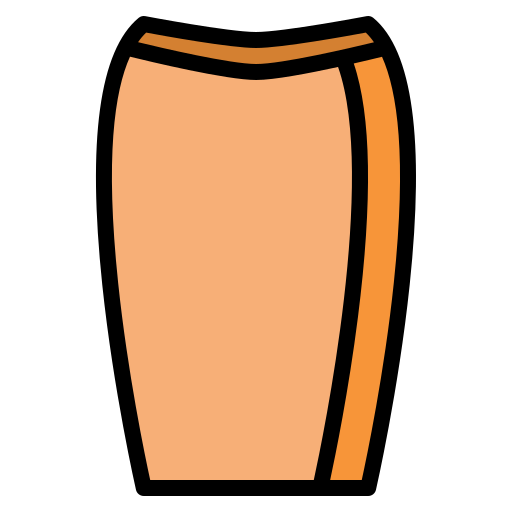 falda de tubo Iconixar Lineal Color icono