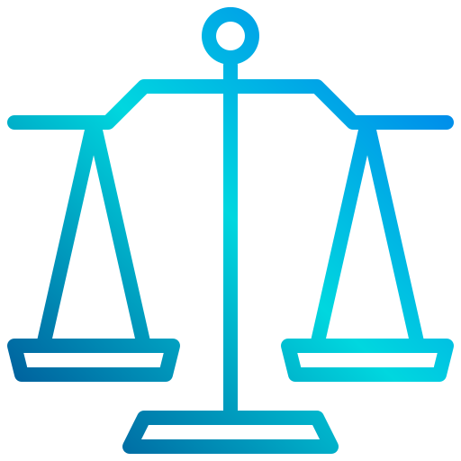 Justice scale xnimrodx Lineal Gradient icon
