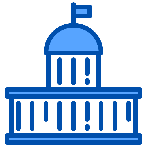 국회 의사당 xnimrodx Blue icon