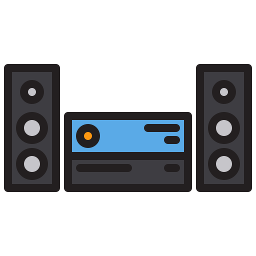 Music player xnimrodx Lineal Color icon