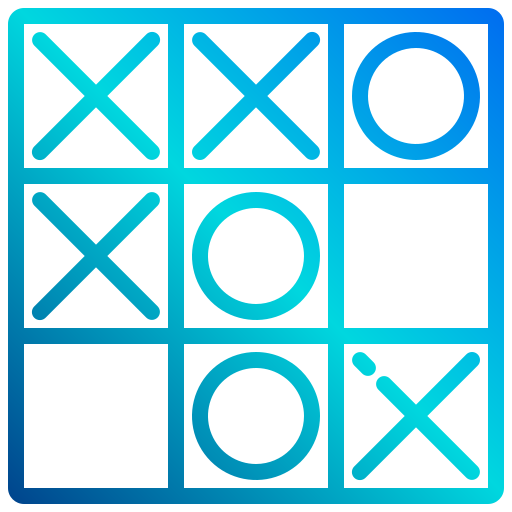 tic tac toe xnimrodx Lineal Gradient icon