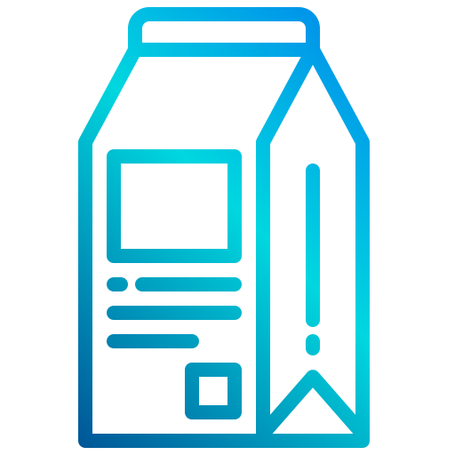 Коробка для молока xnimrodx Lineal Gradient иконка
