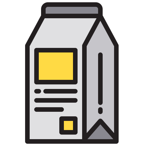 caja de leche xnimrodx Lineal Color icono