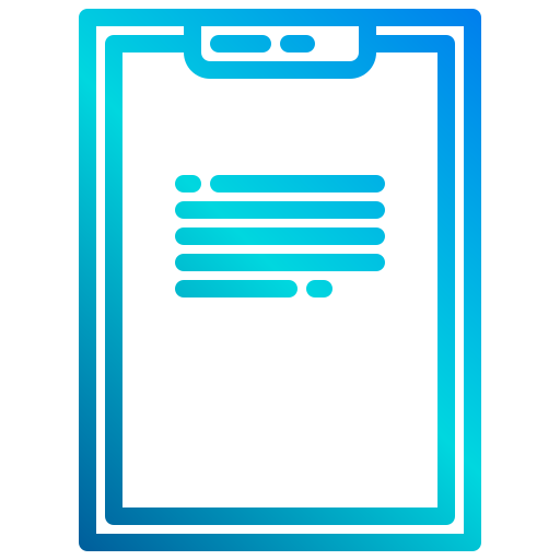 Clipboard xnimrodx Lineal Gradient icon