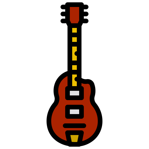 guitarra elétrica xnimrodx Lineal Color Ícone