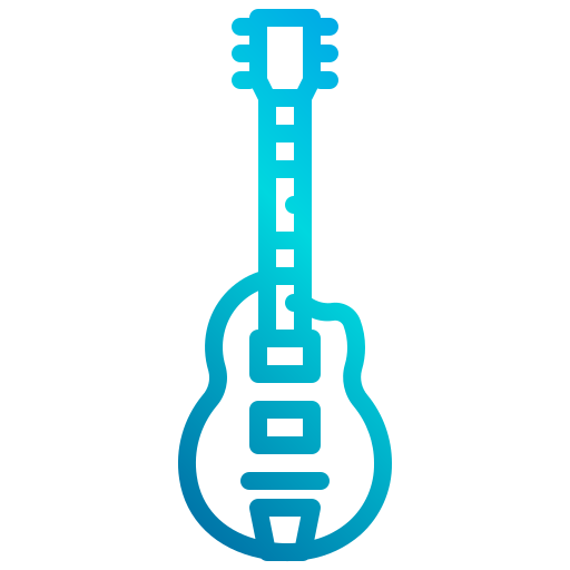 Electric guitar xnimrodx Lineal Gradient icon