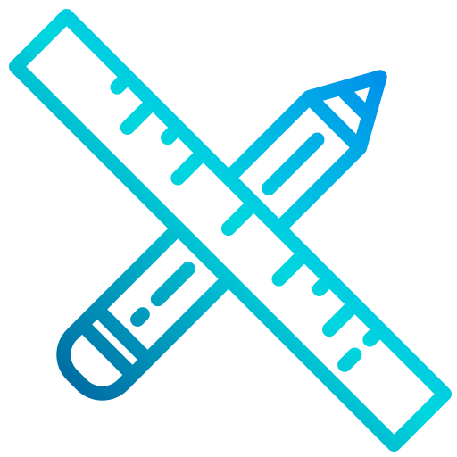Ruler xnimrodx Lineal Gradient icon