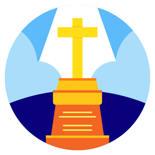 christendom kruis Chanut is Industries Flat Circular icoon