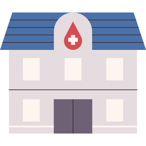 Blood bank Chanut is Industries Flat icon