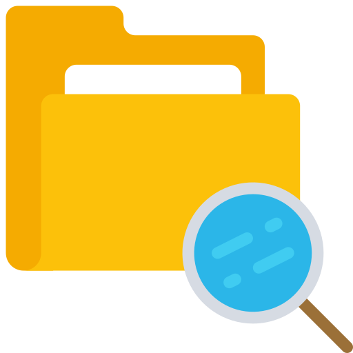 Search file Juicy Fish Flat icon