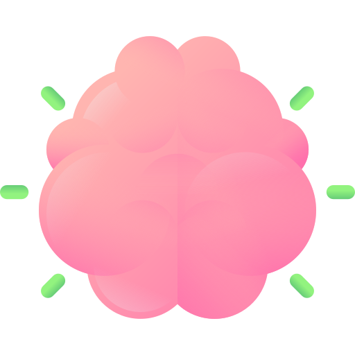 Brain 3D Color icon