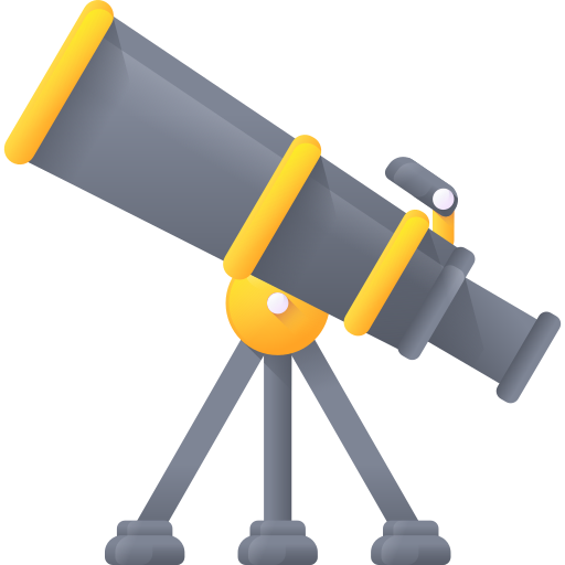 Telescope 3D Color icon