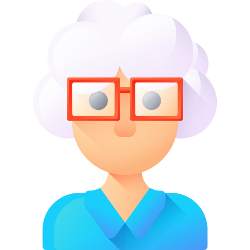 profesor 3D Color icono