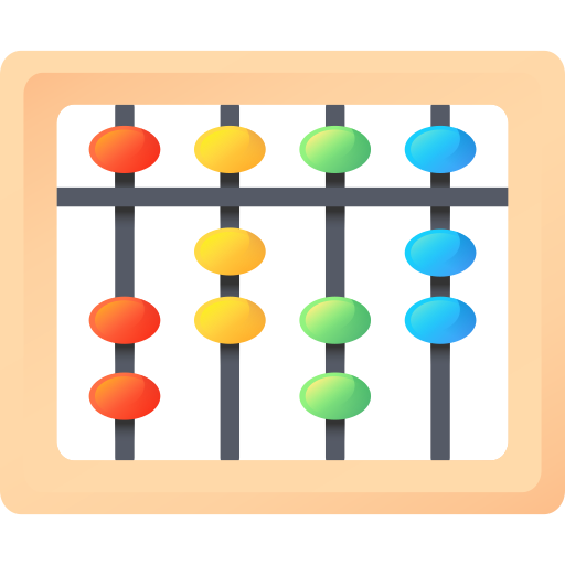 Abacus 3D Color icon